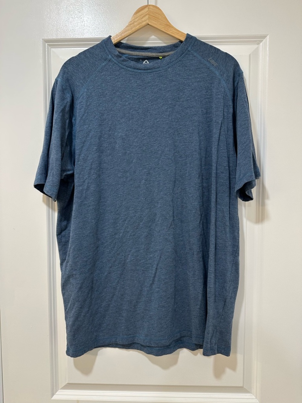 Men's Short Sleeve Crew Tee in Blue Work Out Shirt Performance Wear XL